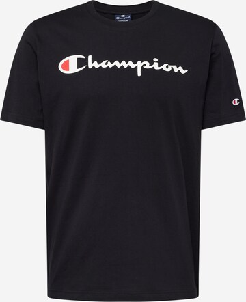 Tricou de la Champion Authentic Athletic Apparel pe negru: față