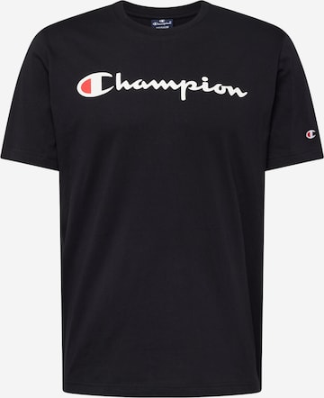 Tricou de la Champion Authentic Athletic Apparel pe negru: față