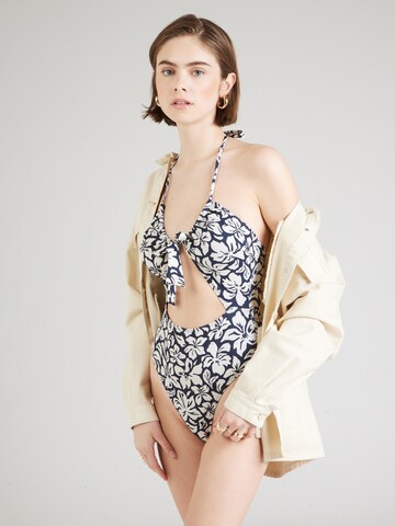 RIP CURL Triangle Swimsuit in Blue: front