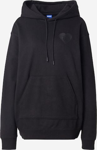 HUGO Collegepaita 'Dejandra_B' värissä musta: etupuoli