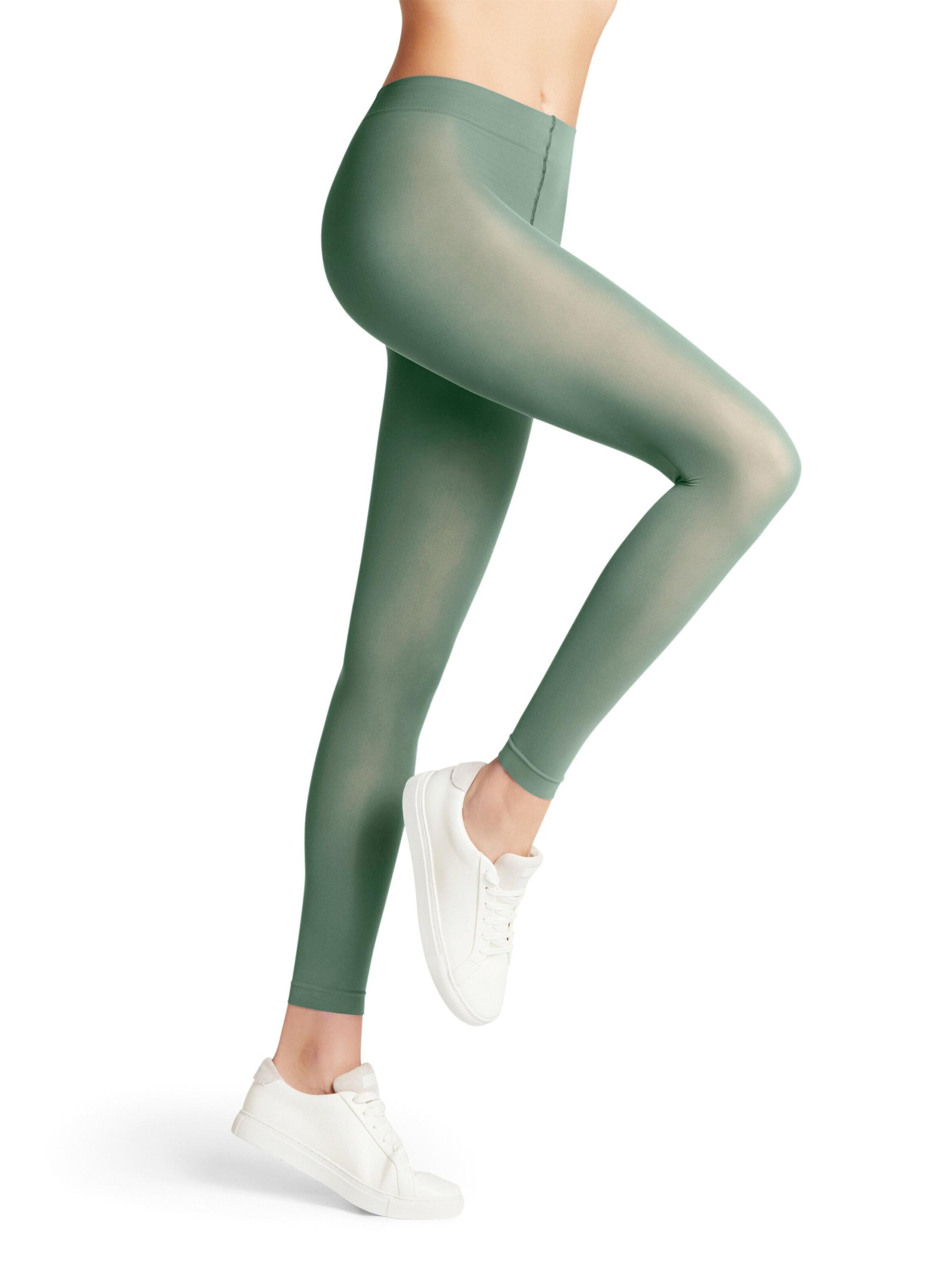 FALKE Skinny Leggings 'Pure Matt' in Green