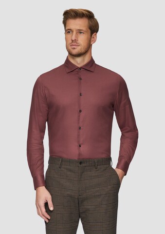 Coupe regular Chemise s.Oliver BLACK LABEL en rouge : devant