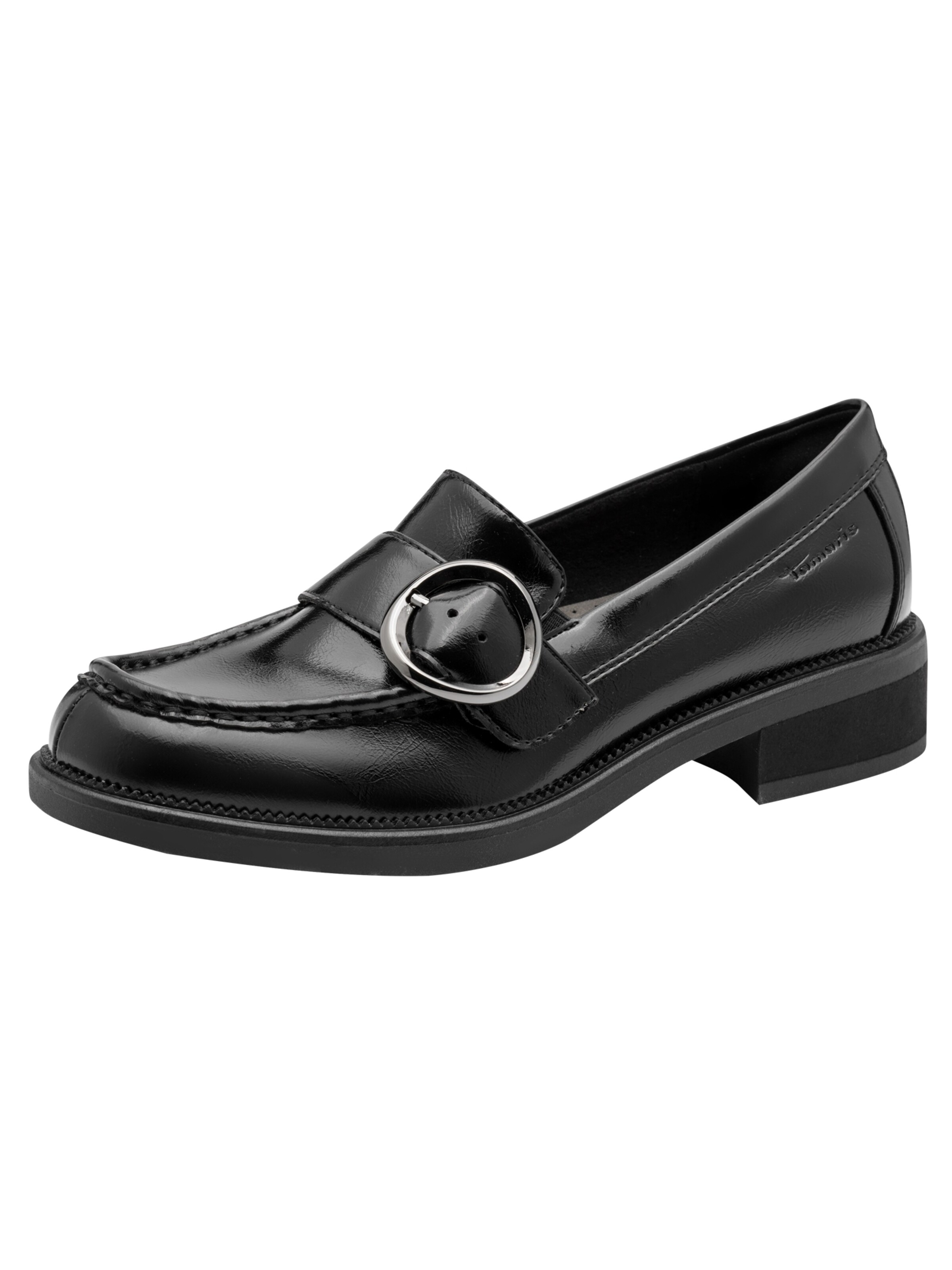 Chaussure basse Tamaris en noir : devant