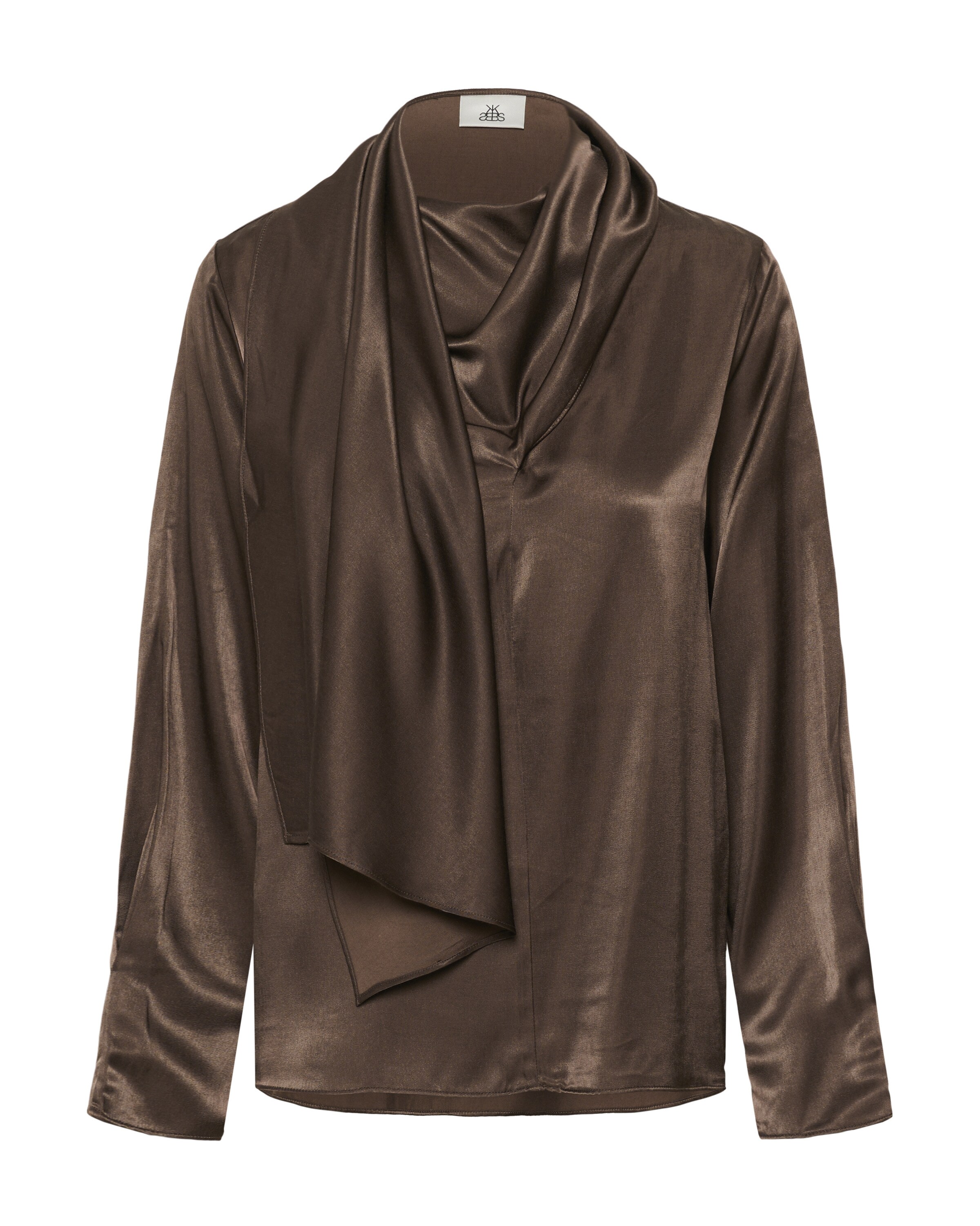 KAREN BY SIMONSEN Bluse 'Blanca' i mokka, Produktvisning