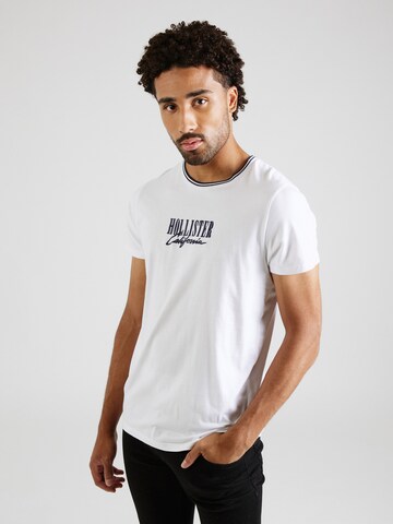 HOLLISTER - Camiseta 'VARSITY MAR' en blanco: frente