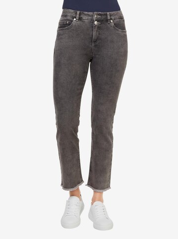 regular Jeans di Linea Tesini by heine in grigio: frontale