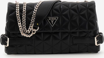 Sac à bandoulière 'PAISLEIGH' GUESS en noir : devant