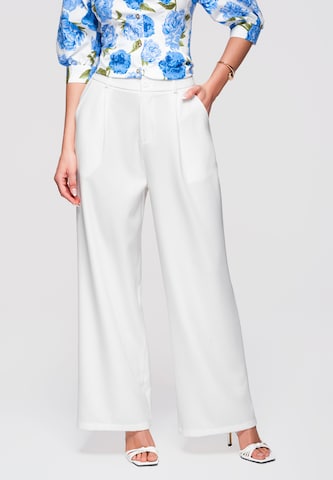 Ombre Regular Broek in Wit: voorkant