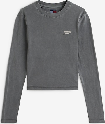 T-shirt Tommy Jeans en gris : devant