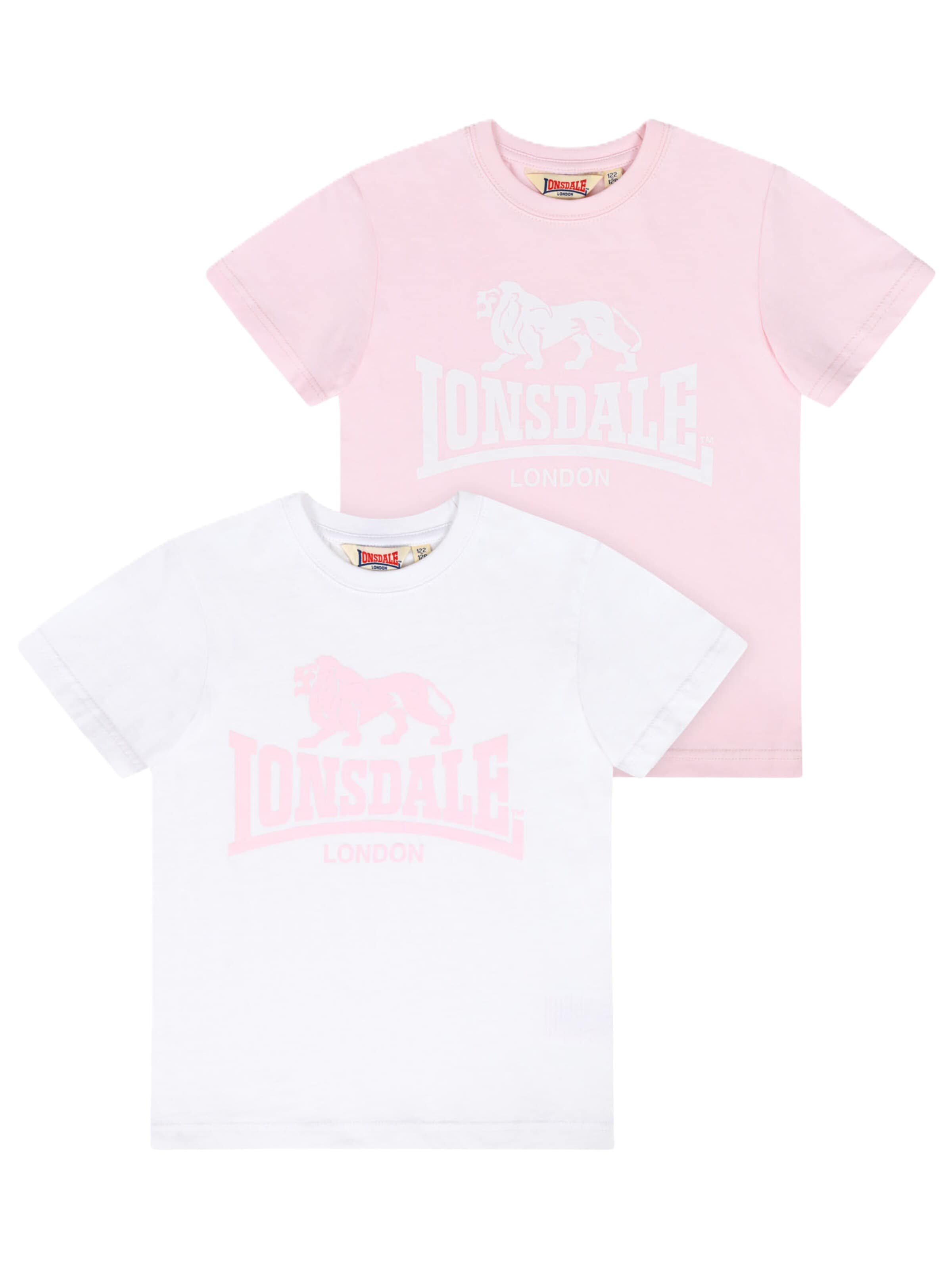 LONSDALE - Camiseta en rosa: frente