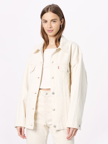LEVI'S ® Демисезонная куртка 'Baggy Trucker' в Белый: спереди