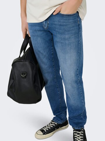 Only & Sons Baggy Jeans 'Weft' in Blauw