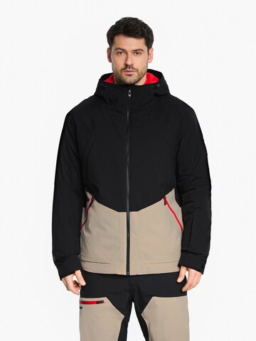 ZIENER Athletic Jacket 'Tobin-Z' in Beige: front