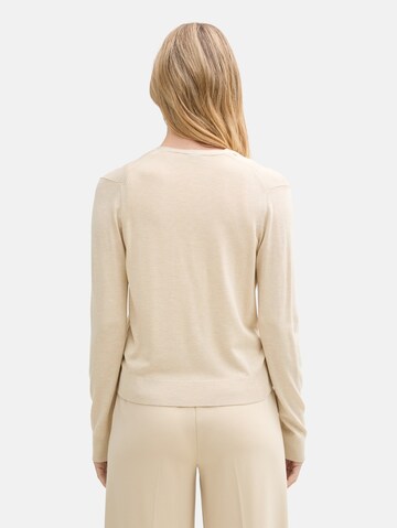 TOM TAILOR Strickjacke in Beige
