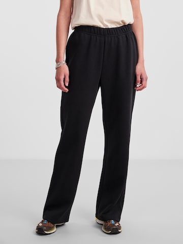 PIECES Loose fit Pants 'CHILLI' in Black: front