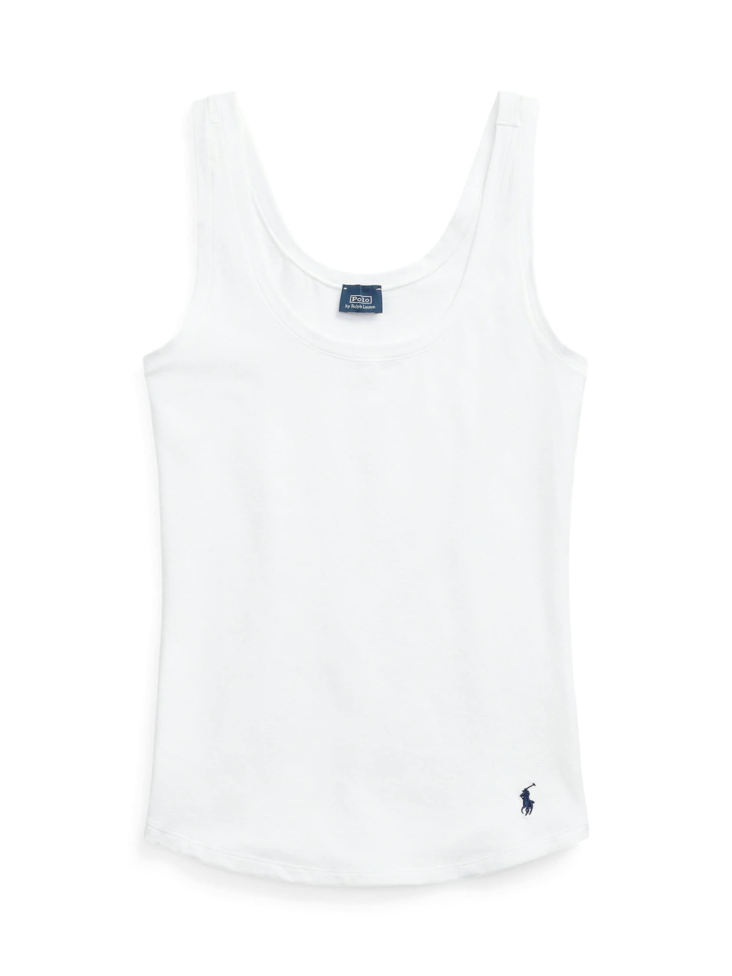 Haut ' Club Cotton ' Polo Ralph Lauren en blanc : devant