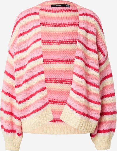 VERO MODA Kardigan 'VMMaybe' u boja pijeska / roza / prljavo roza / jarko crvena, Pregled proizvoda