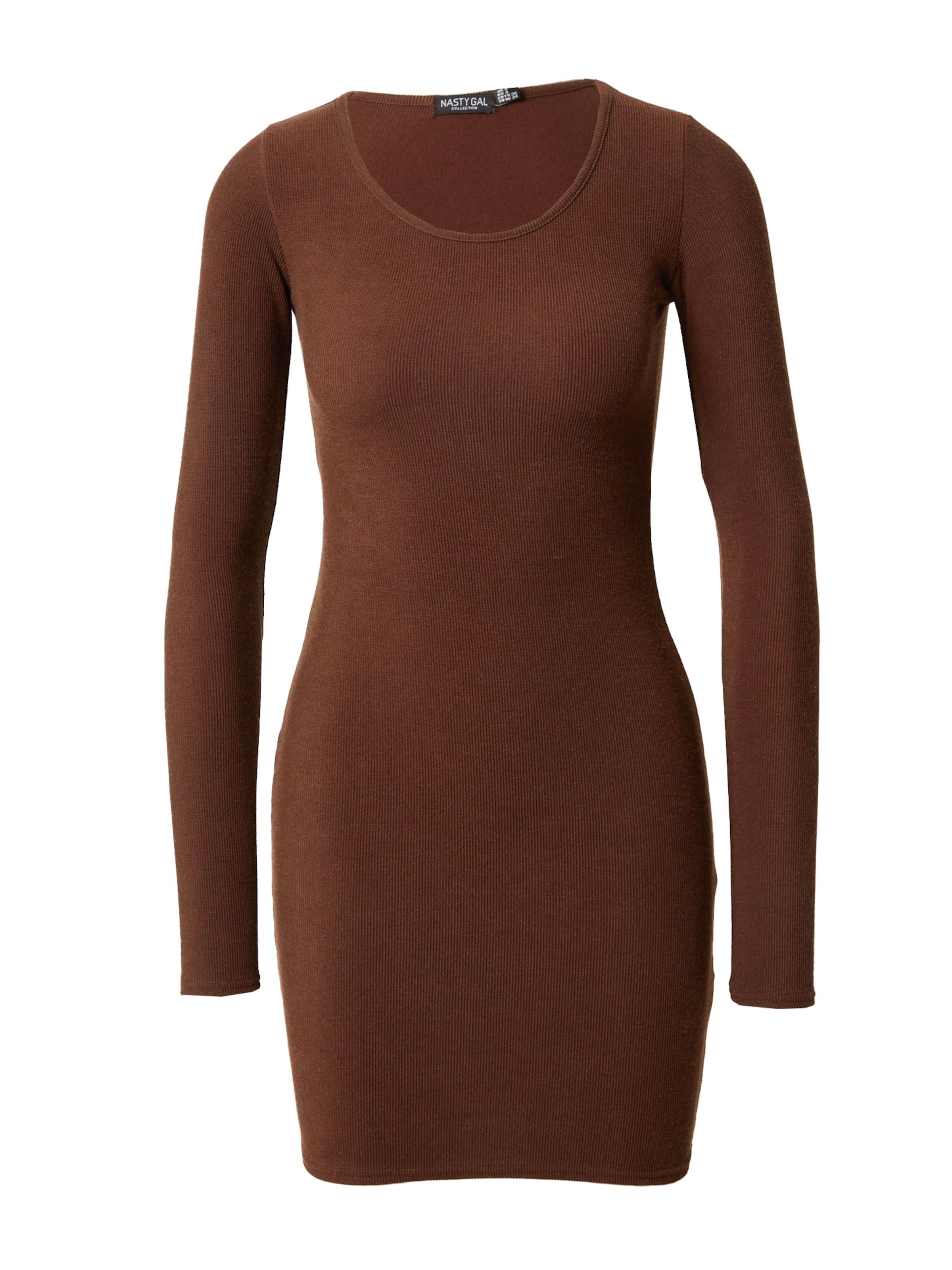 Nasty Gal Рокля в кафяво: отпред