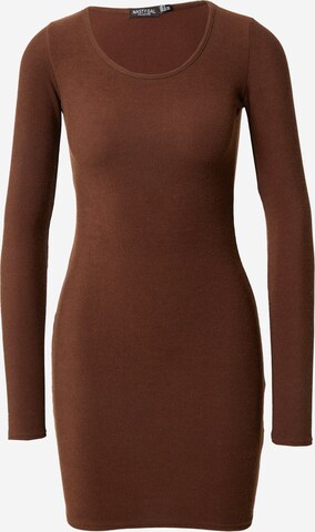 Robe Nasty Gal en marron : devant