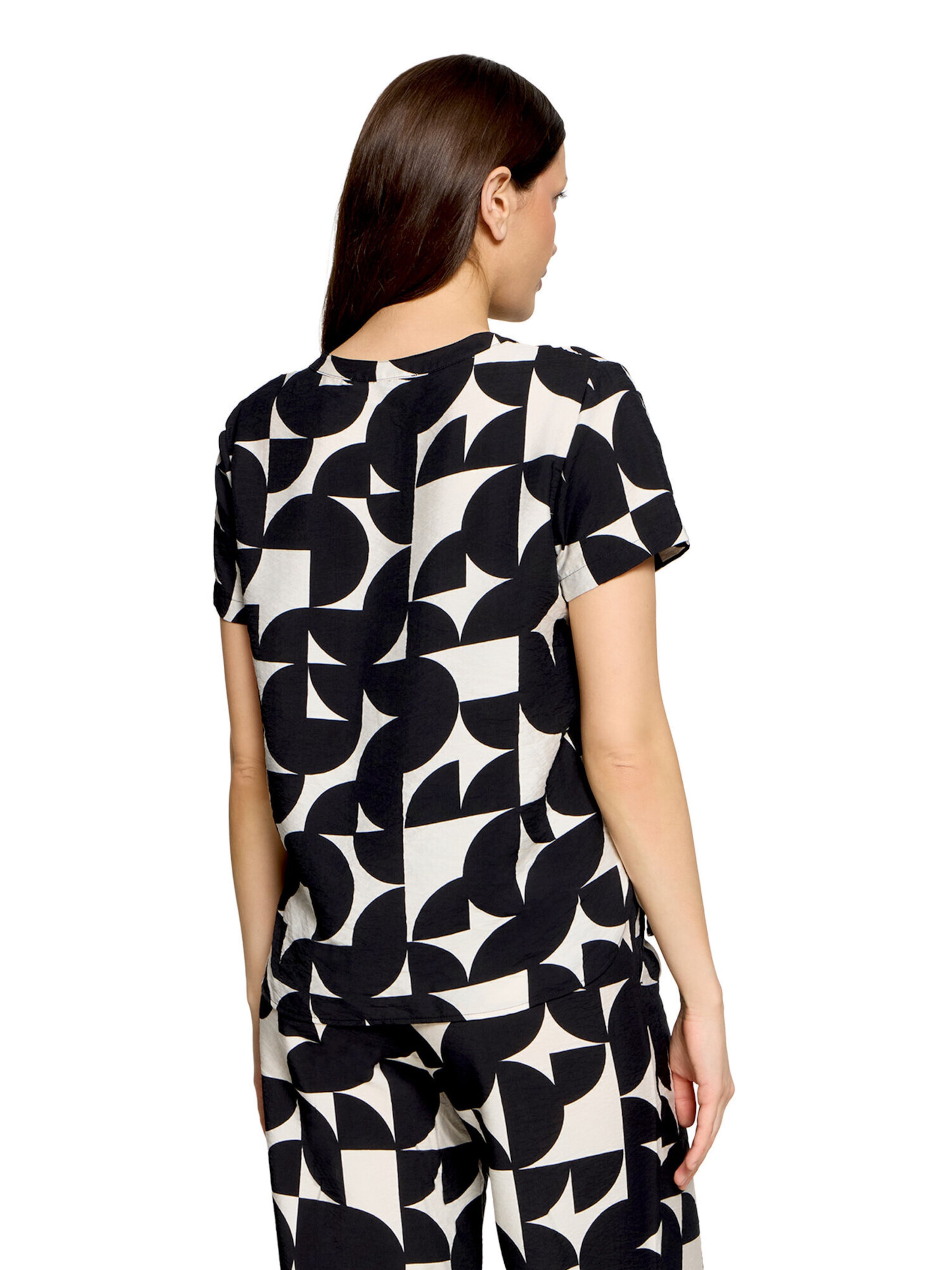 Betty & Co Schlupfbluse kurzarm in Schwarz
