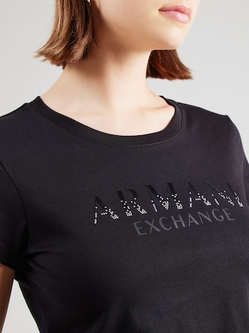 ARMANI EXCHANGE Тениска в черно