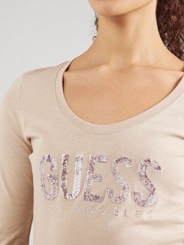 GUESS Shirt 'PYTHON' in Beige
