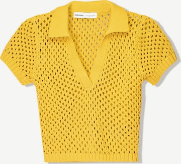 BershkaMajica - žuta boja: prednji dio