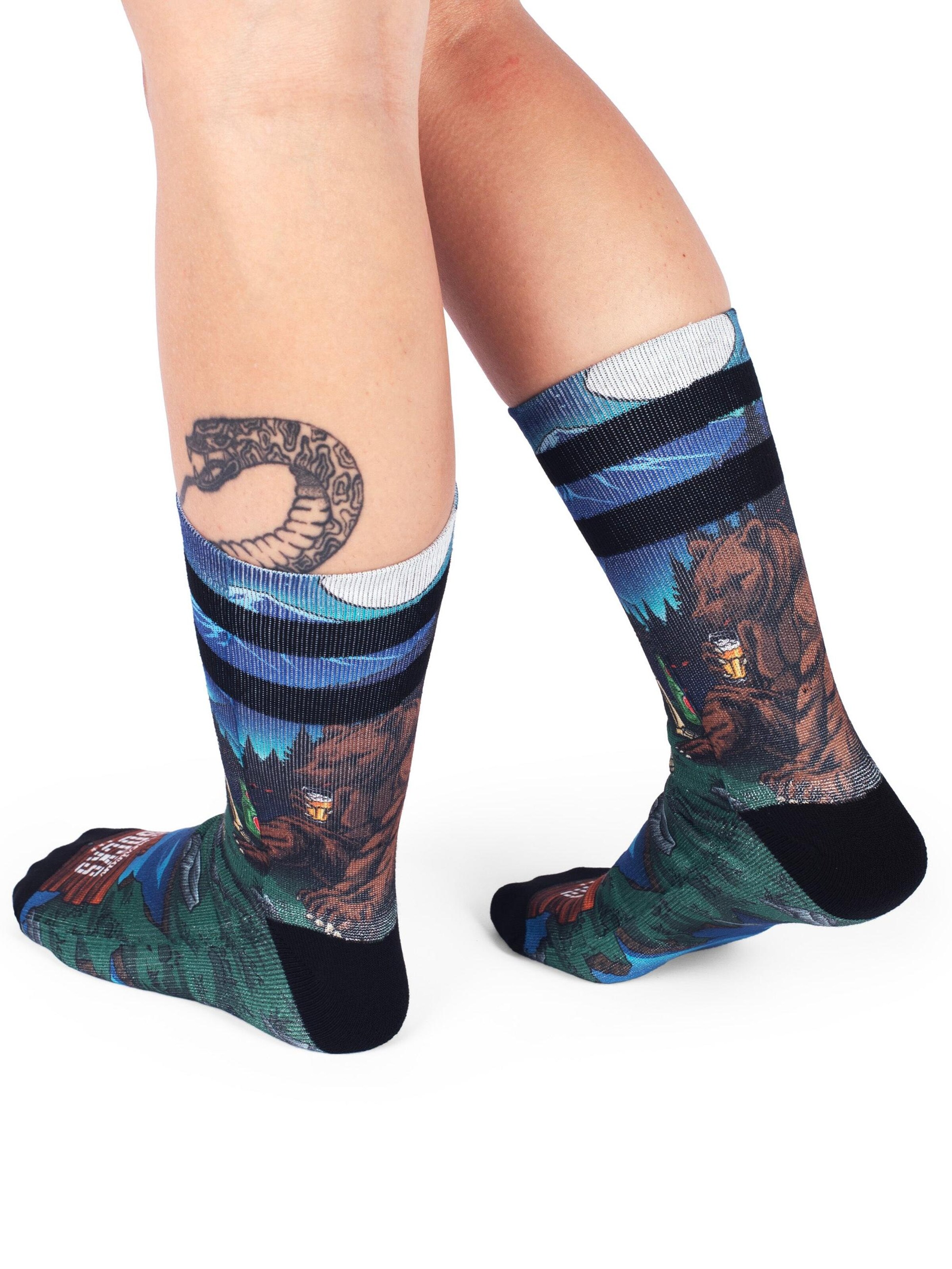 Calzino 'Riverbank Pals' di American Socks in verde