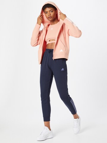 ADIDAS SPORTSWEAR Спортна жилетка с качулка в оранжево