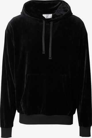 ABOUT YOU x Jaime Lorente Sweatshirt 'Alejandro' in Zwart: voorkant