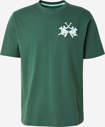 La Martina - Camiseta en verde: frente