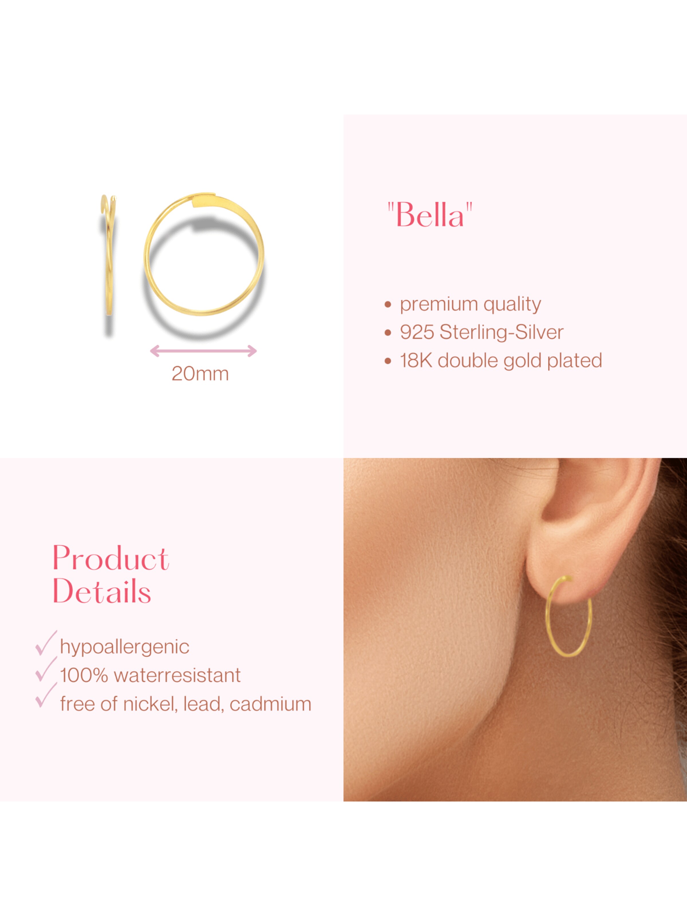 ARS-ARGENTI Earrings 'BELLA CIAO' in Gold