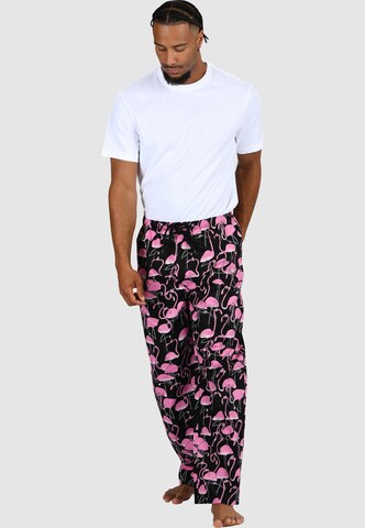 Pantalon de pyjama 'Greater Flamingos' Lousy Livin en noir