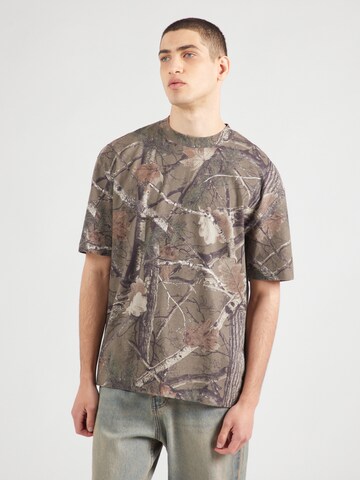 HOLLISTER Футболка в Зеленый: спереди
