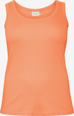 Top 'Carina' di KAFFE CURVE in arancione: frontale
