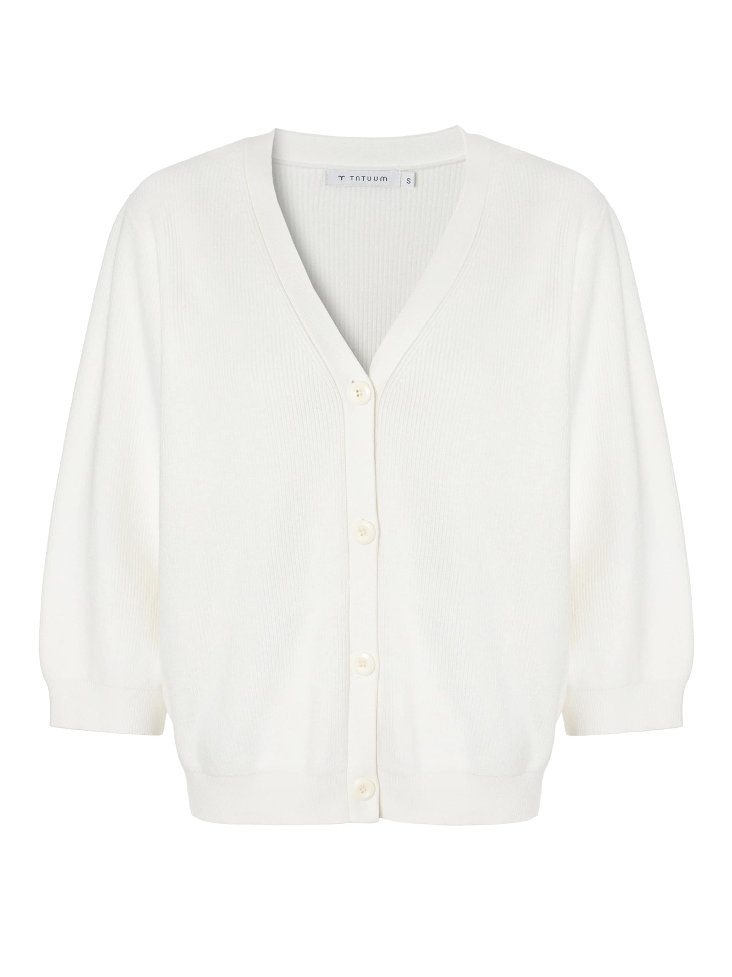 TATUUM Kofta 'Lumi' i vit: framsida