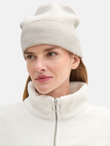 TOM TAILOR Muts in Beige: voorkant