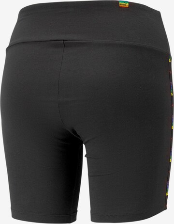 PUMA Skinny Sportshorts in Schwarz