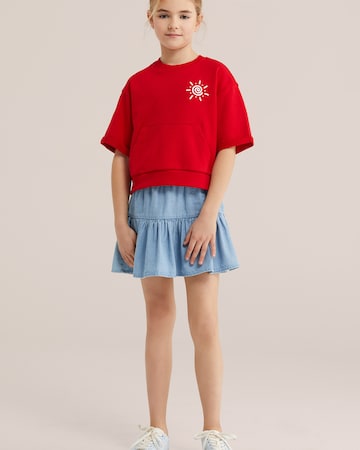 sarkans WE Fashion Sportisks džemperis