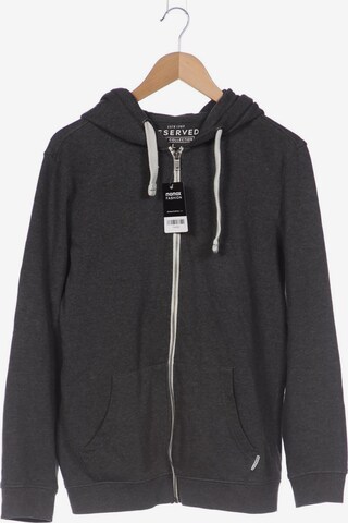 Reserved Sweatshirt & Zip-Up Hoodie in L in Grey: front