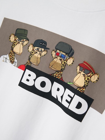 NAME IT Shirt 'Bored Ape' in White