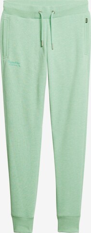 Superdry Tapered Pants 'Essential' in Green: front