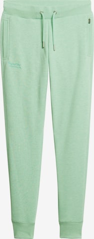 Pantalon 'Essential' Superdry en vert : devant