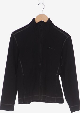 ODLO Sweatshirt & Zip-Up Hoodie in M in Black: front