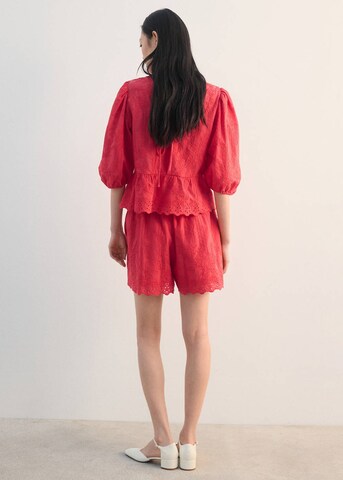 MANGO Bluse in Rot