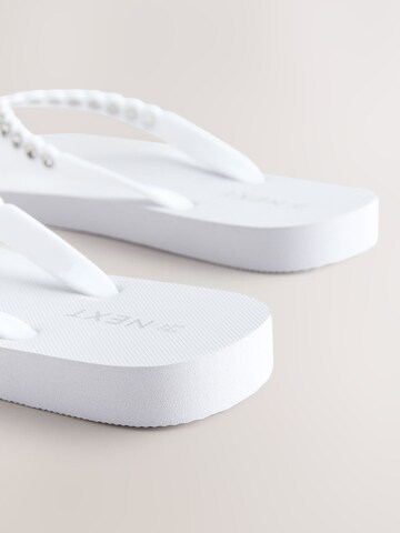 Next - Sandalias de dedo en blanco