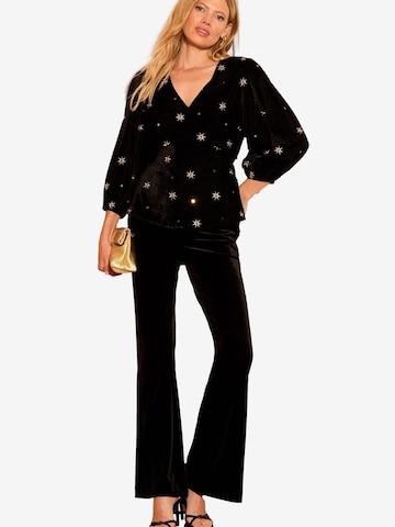 Camicia da donna di love & roses in nero: frontale