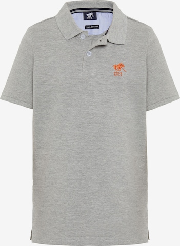 Polo Sylt Shirt ' mit Logo-Stickerei ' in Grey: front