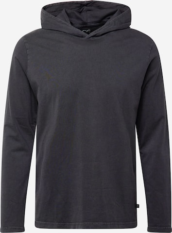 Sweat-shirt QS en gris : devant