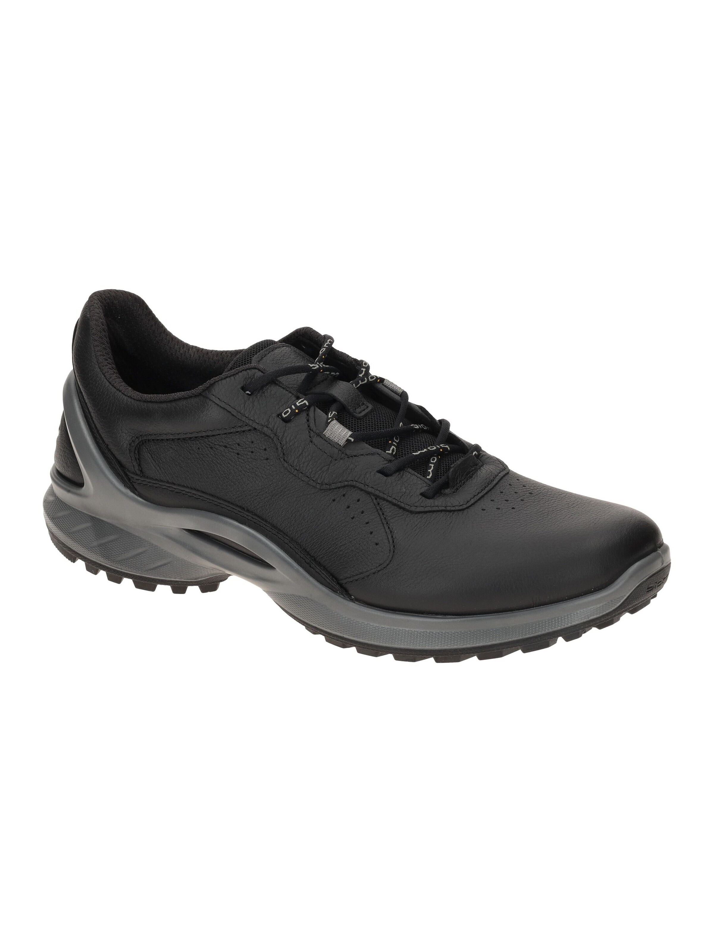 ECCO Athletic Lace-Up Shoes in Black: front